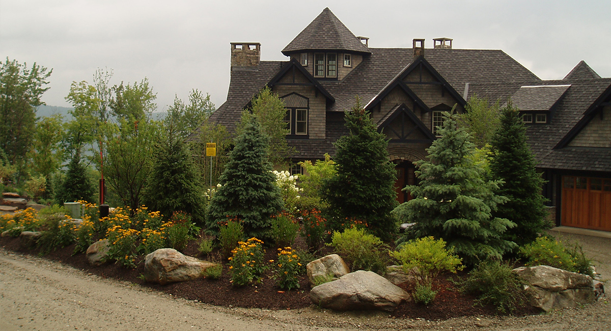 driveway and entry landscaping