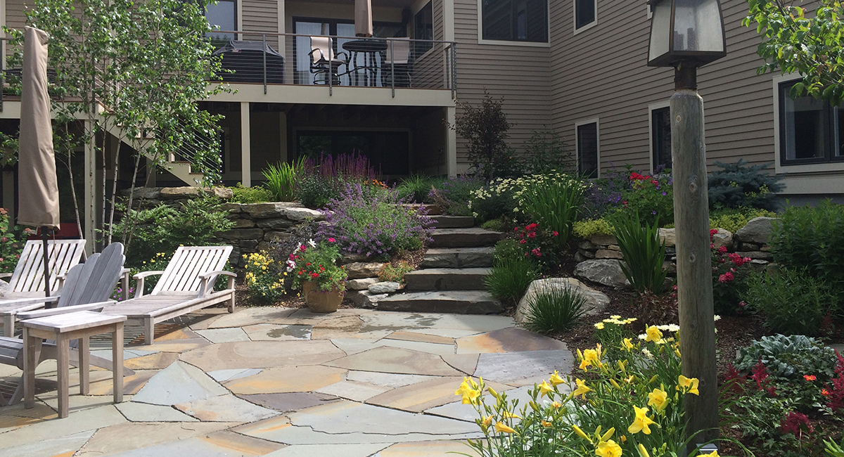 Patio landscape design